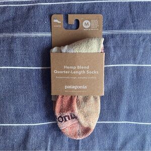 Patagonia Hemp Quarter Socks Birch White, Medium